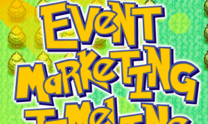 event marketing timeline infographic